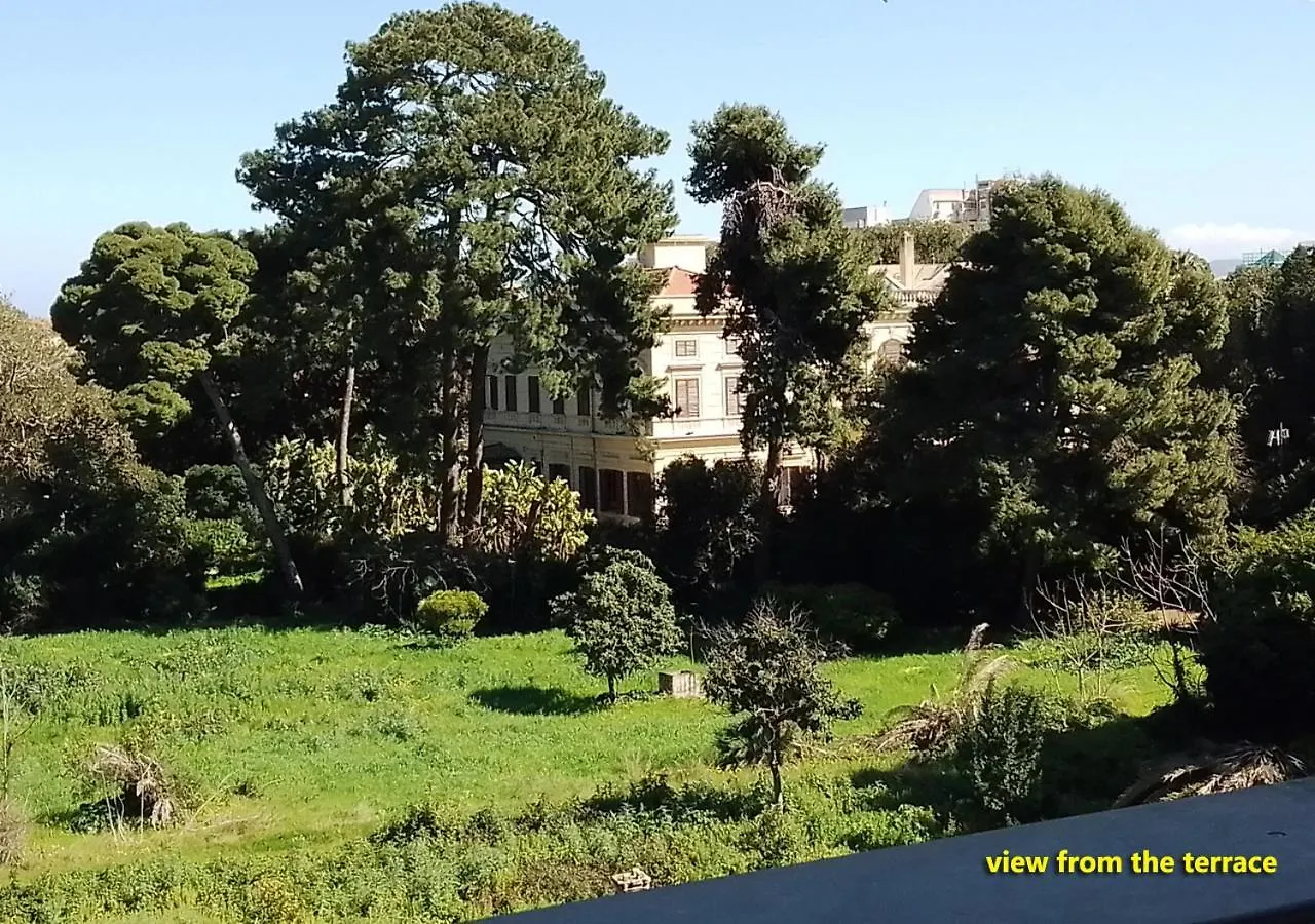 Camera Con Terrazza E Vista Su Villa Malfitano Palermo İtalya